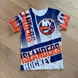 NHL Islanders Kids Short Sleeve Tee - Blue, Orange, and White